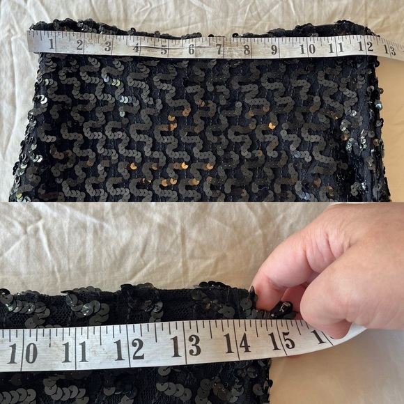 Vintage Black 80s 90s Mini Skirt S Canadian Made - Picture 10 of 15